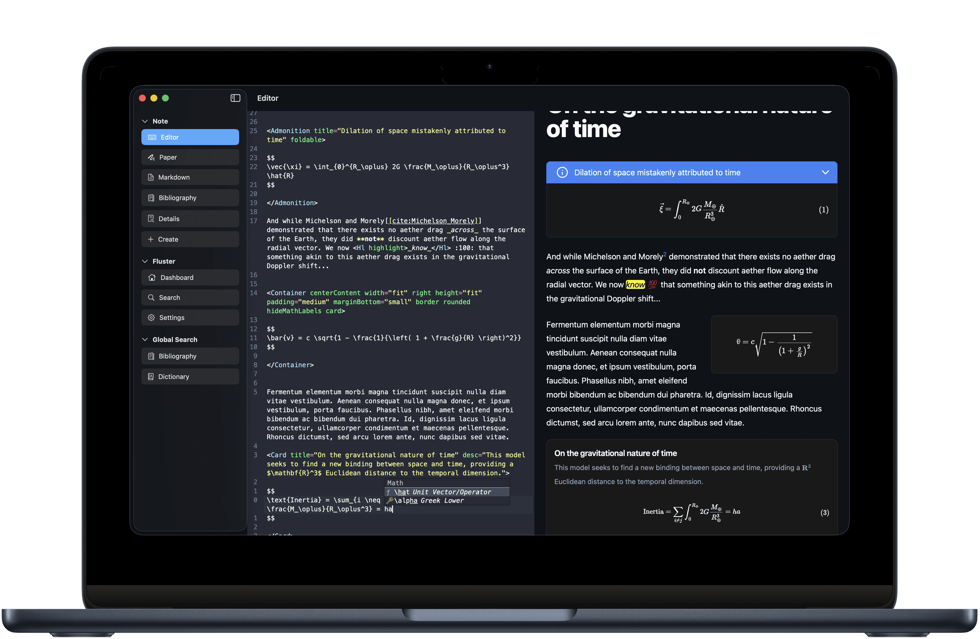 The new, built-in MacOS code editor features snippets, code completion, syntax highlighting and more.